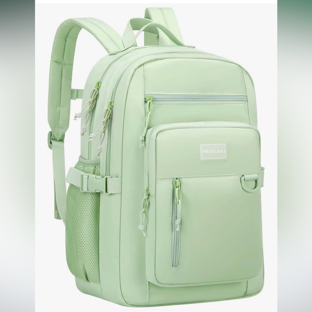 PRAGAEI Mint Green Kids Unisex Backpack